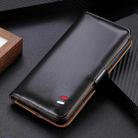 For OnePlus 8 3-Color Pearl Texture Magnetic Buckle Horizontal Flip PU Leather Case with Card Slots & Wallet & Holder(Black) - 5