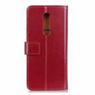 For OnePlus 8 3-Color Pearl Texture Magnetic Buckle Horizontal Flip PU Leather Case with Card Slots & Wallet & Holder(Wine Red) - 2