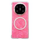For Huawei Mate X6 Pearlescent Shell Texture MagSafe Phone Case(Red) - 1