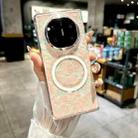 For Huawei Mate X6 Pearlescent Shell Texture MagSafe Phone Case(Pink Green) - 2