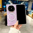 For Huawei Mate X6 Pearlescent Shell Texture MagSafe Phone Case(Purple) - 2
