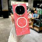 For Huawei Mate X3 Pearlescent Shell Texture MagSafe Phone Case(Red) - 2