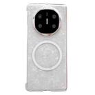 For Huawei Mate X3 Pearlescent Shell Texture MagSafe Phone Case(Beige) - 1