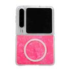 For Huawei Pura X Pearlescent Shell Texture MagSafe Phone Case(Red) - 1