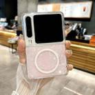For Huawei Pura X Pearlescent Shell Texture MagSafe Phone Case(Pink) - 2