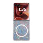 For Motorola Razr 60 Ultra Pearlescent Shell Texture MagSafe Phone Case(Beige) - 1
