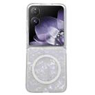 For Xiaomi Mix Flip Pearlescent Shell Texture MagSafe Phone Case(White) - 1