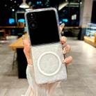 For Xiaomi Mix Flip Pearlescent Shell Texture MagSafe Phone Case(Beige) - 2