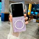 For Xiaomi Mix Flip Pearlescent Shell Texture MagSafe Phone Case(Purple) - 3