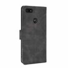 For Motorola Moto E6 Play Solid Color Skin Feel Magnetic Buckle Horizontal Flip Calf Texture PU Leather Case with Holder & Card Slots & Wallet(Black) - 3