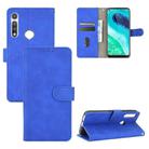 For Motorola Moto G Fast Solid Color Skin Feel Magnetic Buckle Horizontal Flip Calf Texture PU Leather Case with Holder & Card Slots & Wallet(Blue) - 1