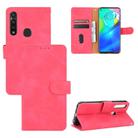 For Motorola Moto G Power / G8 Power(US Version) Solid Color Skin Feel Magnetic Buckle Horizontal Flip Calf Texture PU Leather Case with Holder & Card Slots & Wallet(Rose Red) - 1