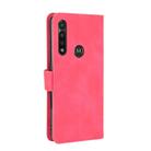 For Motorola Moto G Power / G8 Power(US Version) Solid Color Skin Feel Magnetic Buckle Horizontal Flip Calf Texture PU Leather Case with Holder & Card Slots & Wallet(Rose Red) - 3