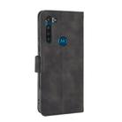 For Motorola Moto G8 Power(EU Version) Solid Color Skin Feel Magnetic Buckle Horizontal Flip Calf Texture PU Leather Case with Holder & Card Slots & Wallet(Black) - 3