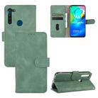 For Motorola Moto G8 Power(EU Version) Solid Color Skin Feel Magnetic Buckle Horizontal Flip Calf Texture PU Leather Case with Holder & Card Slots & Wallet(Green) - 1