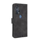 For Motorola Moto Edge Plus Solid Color Skin Feel Magnetic Buckle Horizontal Flip Calf Texture PU Leather Case with Holder & Card Slots & Wallet(Black) - 3