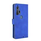 For Motorola Moto Edge Plus Solid Color Skin Feel Magnetic Buckle Horizontal Flip Calf Texture PU Leather Case with Holder & Card Slots & Wallet(Blue) - 3