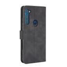 For Motorola Moto One Fusion Plus Solid Color Skin Feel Magnetic Buckle Horizontal Flip Calf Texture PU Leather Case with Holder & Card Slots & Wallet(Black) - 3