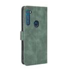 For Motorola Moto One Fusion Plus Solid Color Skin Feel Magnetic Buckle Horizontal Flip Calf Texture PU Leather Case with Holder & Card Slots & Wallet(Green) - 3