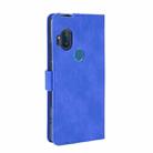 For Motorola Moto One Hyper Solid Color Skin Feel Magnetic Buckle Horizontal Flip Calf Texture PU Leather Case with Holder & Card Slots & Wallet(Blue) - 3