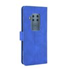 For Motorola Moto One Pro / One Zoom Solid Color Skin Feel Magnetic Buckle Horizontal Flip Calf Texture PU Leather Case with Holder & Card Slots & Wallet(Blue) - 3