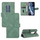 For Motorola Moto One Pro / One Zoom Solid Color Skin Feel Magnetic Buckle Horizontal Flip Calf Texture PU Leather Case with Holder & Card Slots & Wallet(Green) - 1