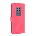 For Motorola Moto One Pro / One Zoom Solid Color Skin Feel Magnetic Buckle Horizontal Flip Calf Texture PU Leather Case with Holder & Card Slots & Wallet(Rose Red) - 3