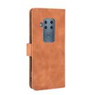 For Motorola Moto One Pro / One Zoom Solid Color Skin Feel Magnetic Buckle Horizontal Flip Calf Texture PU Leather Case with Holder & Card Slots & Wallet(Brown) - 3