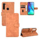 For Motorola Moto G Stylus / G Pro Solid Color Skin Feel Magnetic Buckle Horizontal Flip Calf Texture PU Leather Case with Holder & Card Slots & Wallet(Brown) - 1