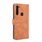 For Motorola Moto G Stylus / G Pro Solid Color Skin Feel Magnetic Buckle Horizontal Flip Calf Texture PU Leather Case with Holder & Card Slots & Wallet(Brown) - 3