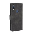 For Motorola Moto E(2020) Solid Color Skin Feel Magnetic Buckle Horizontal Flip Calf Texture PU Leather Case with Holder & Card Slots & Wallet(Black) - 3