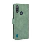 For Motorola Moto E6s(2020) Solid Color Skin Feel Magnetic Buckle Horizontal Flip Calf Texture PU Leather Case with Holder & Card Slots & Wallet(Green) - 3