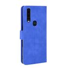 For Motorola Moto P40 Power / One Action Solid Color Skin Feel Magnetic Buckle Horizontal Flip Calf Texture PU Leather Case with Holder & Card Slots & Wallet(Blue) - 3