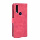 For Motorola Moto P40 Power / One Action Solid Color Skin Feel Magnetic Buckle Horizontal Flip Calf Texture PU Leather Case with Holder & Card Slots & Wallet(Rose Red) - 3