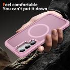 For Samsung Galaxy S23 5G Hardware Lens Protection MagSafe Magnetic PC Hybrid TPU Phone Case(Pink) - 3