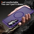 For Samsung Galaxy S23 5G Hardware Lens Protection MagSafe Magnetic PC Hybrid TPU Phone Case(Purple) - 3