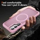For Samsung Galaxy S23+ 5G Hardware Lens Protection MagSafe Magnetic PC Hybrid TPU Phone Case(Pink) - 3