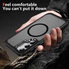 For Samsung Galaxy S23+ 5G Hardware Lens Protection MagSafe Magnetic PC Hybrid TPU Phone Case(Black) - 3