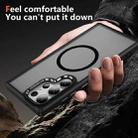 For Samsung Galaxy S23 Ultra 5G Hardware Lens Protection MagSafe Magnetic PC Hybrid TPU Phone Case(Black) - 3