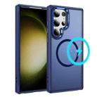 For Samsung Galaxy S23 Ultra 5G Hardware Lens Protection MagSafe Magnetic PC Hybrid TPU Phone Case(Blue) - 1