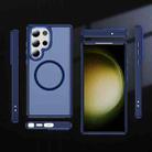 For Samsung Galaxy S23 Ultra 5G Hardware Lens Protection MagSafe Magnetic PC Hybrid TPU Phone Case(Blue) - 2