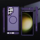 For Samsung Galaxy S23 Ultra 5G Hardware Lens Protection MagSafe Magnetic PC Hybrid TPU Phone Case(Purple) - 2