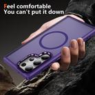 For Samsung Galaxy S23 Ultra 5G Hardware Lens Protection MagSafe Magnetic PC Hybrid TPU Phone Case(Purple) - 3