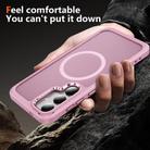 For Samsung Galaxy S24+ / S25+ 5G Hardware Lens Protection MagSafe Magnetic PC Hybrid TPU Phone Case(Pink) - 3