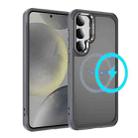 For Samsung Galaxy S24+ / S25+ 5G Hardware Lens Protection MagSafe Magnetic PC Hybrid TPU Phone Case(Grey) - 1