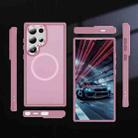 For Samsung Galaxy S24 Ultra 5G Hardware Lens Protection MagSafe Magnetic PC Hybrid TPU Phone Case(Pink) - 2