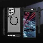 For Samsung Galaxy S24 Ultra 5G Hardware Lens Protection MagSafe Magnetic PC Hybrid TPU Phone Case(Black) - 2