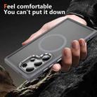 For Samsung Galaxy S24 Ultra 5G Hardware Lens Protection MagSafe Magnetic PC Hybrid TPU Phone Case(Grey) - 3