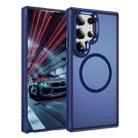 For Samsung Galaxy S24 Ultra 5G Hardware Lens Protection MagSafe Magnetic PC Hybrid TPU Phone Case(Blue) - 1