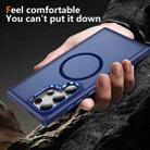 For Samsung Galaxy S24 Ultra 5G Hardware Lens Protection MagSafe Magnetic PC Hybrid TPU Phone Case(Blue) - 3